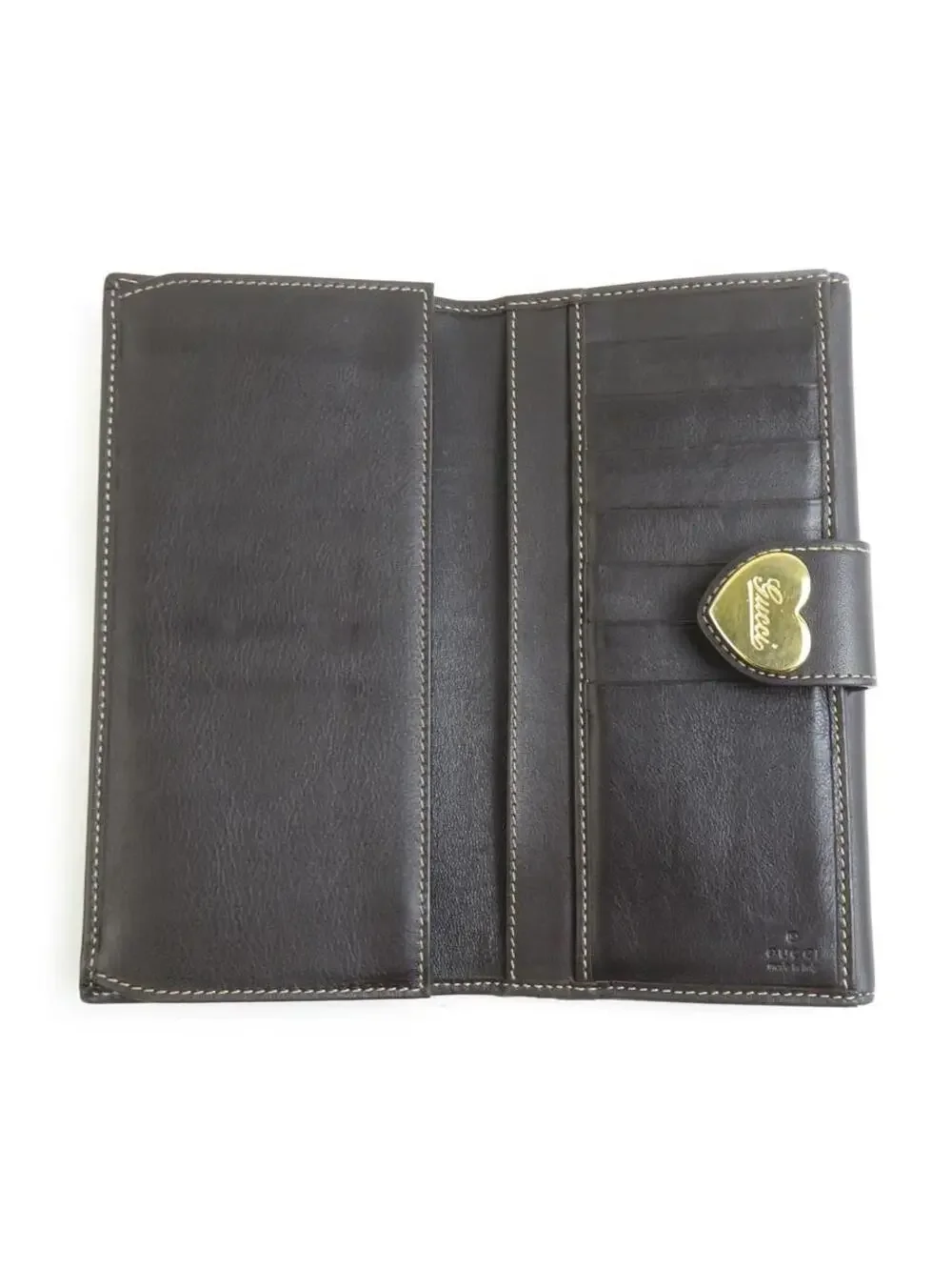 Auth Gucci Bifold Long Wallet Brown Gg #268174G22B - Picture 3 of 10